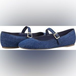 Marc Fisher Blue Denim Loafers with Sleek Design